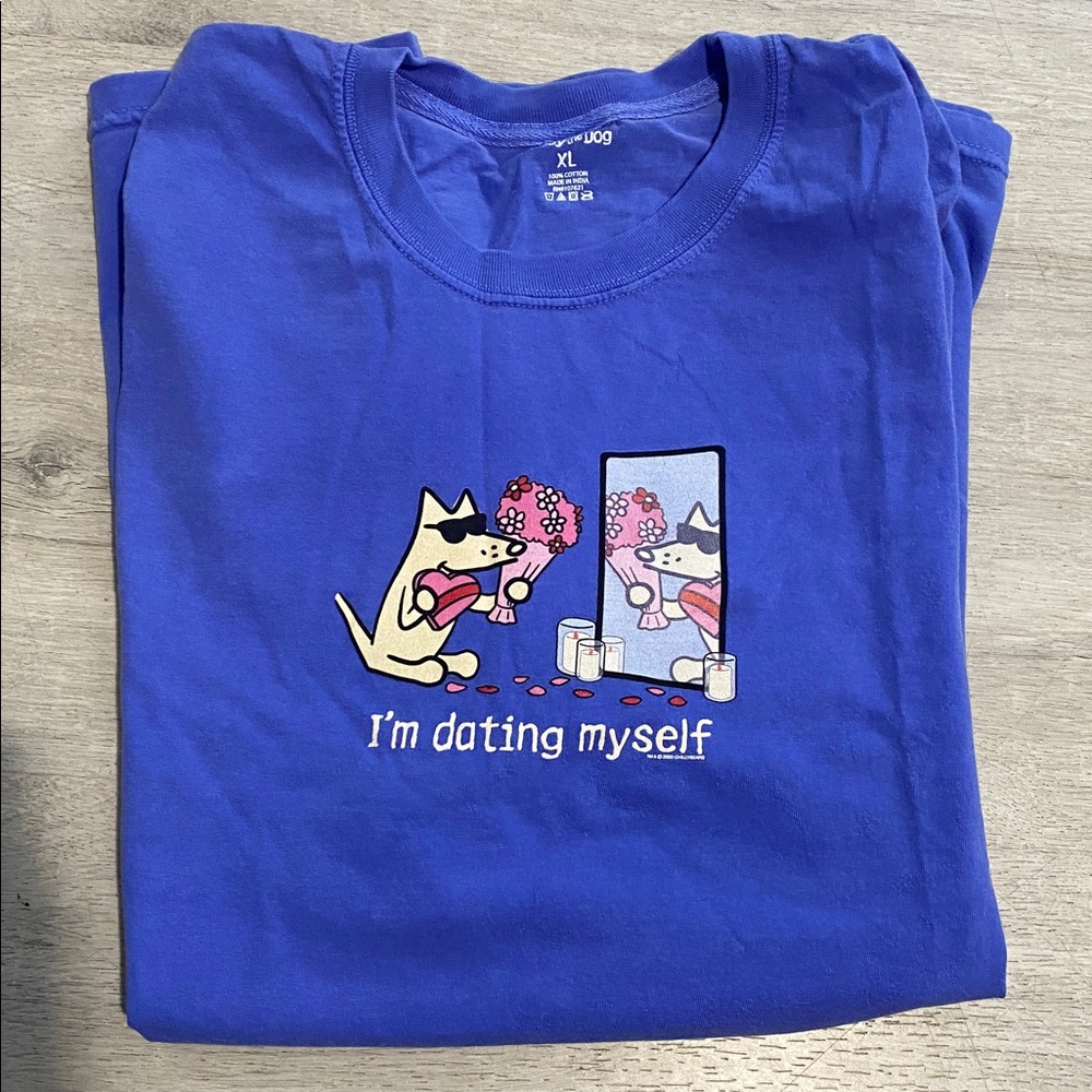 Teddy The Dog Dating Myself Graphic Tee